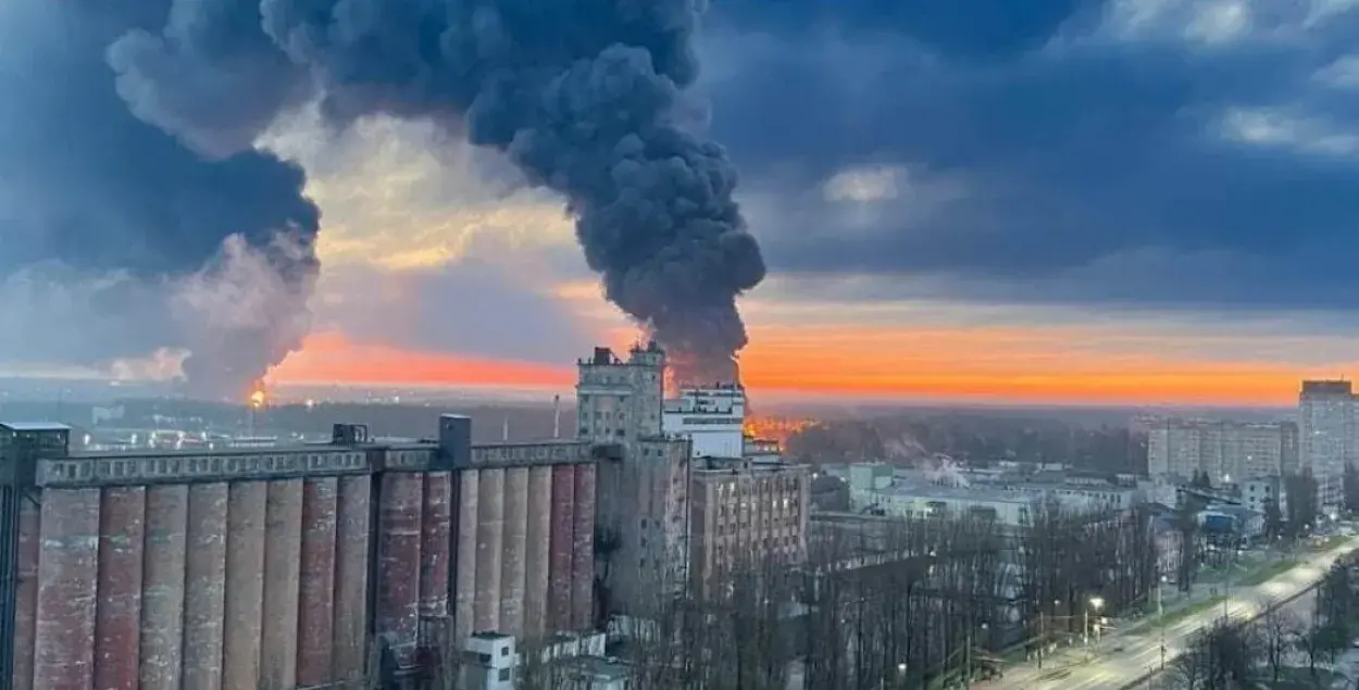 Пажары ў Бранску / фота з сацсетак