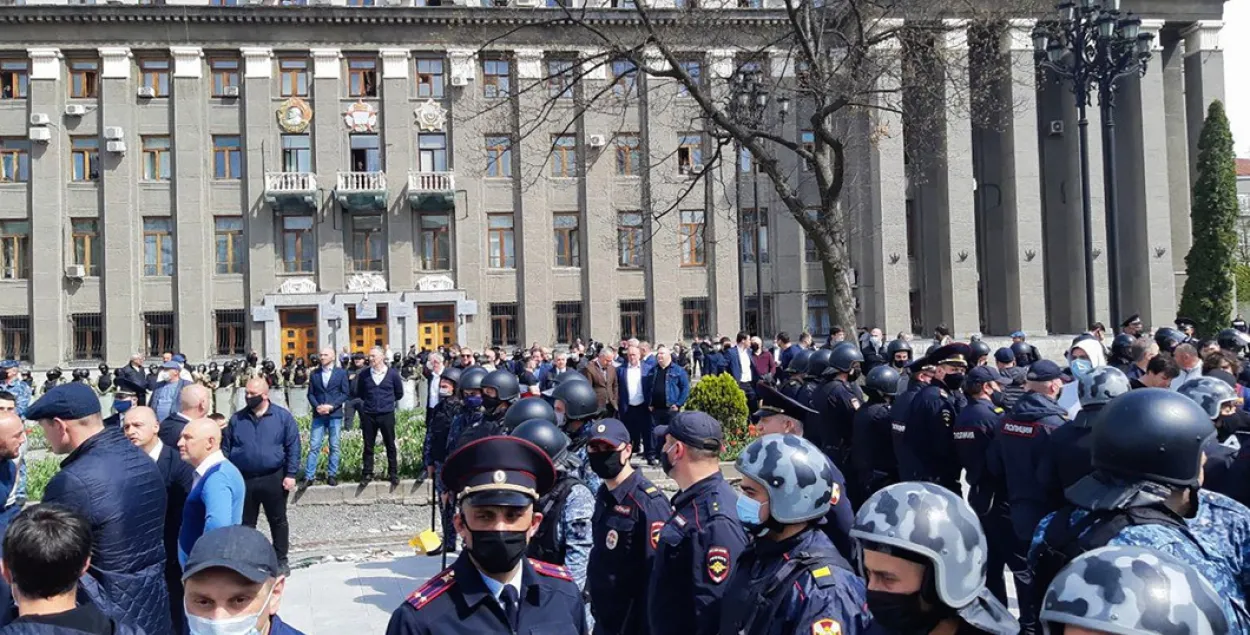 У Расіі разагналі мітынг супраць рэжыму самаізаляцыі