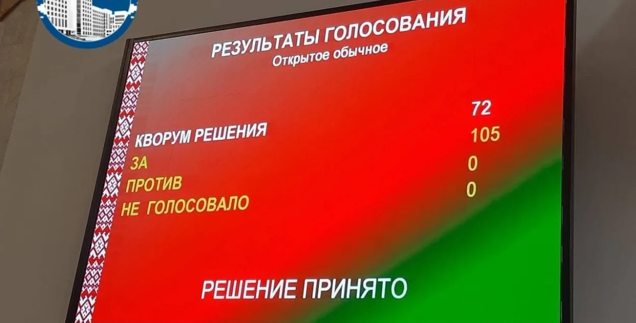 Дэпутаты і сенатары падтрымалі адзіны дзень галасавання