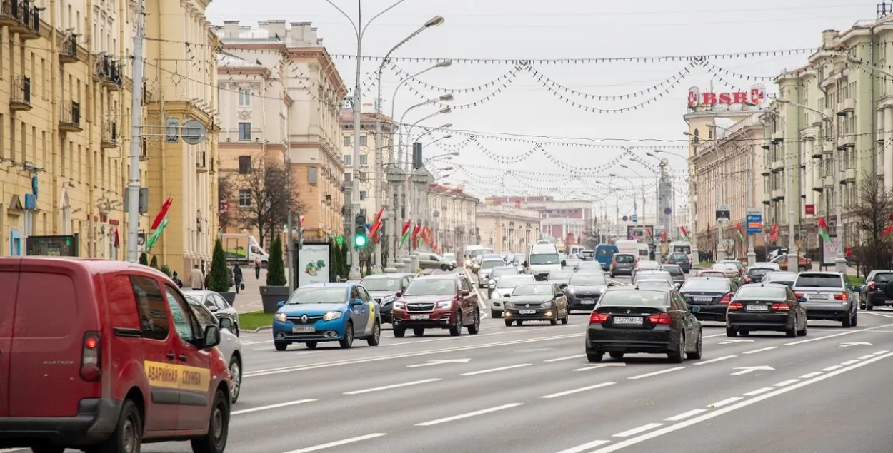 Автомобили в Минске / Из архива Еврорадио
