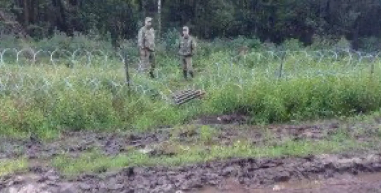 Пашкоджанне агароджы на беларуска-польскай мяжы