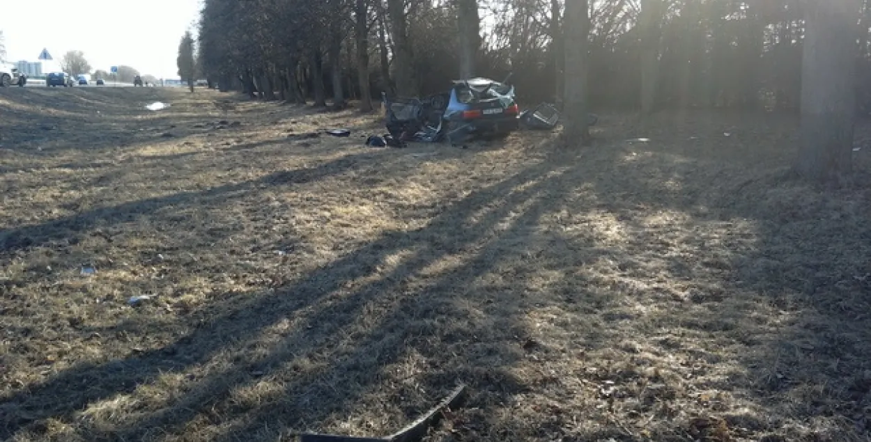 П’янае ДТЗ пад Фаніпалем: адзін загінуў, трое сур’ёзна траўмаваныя