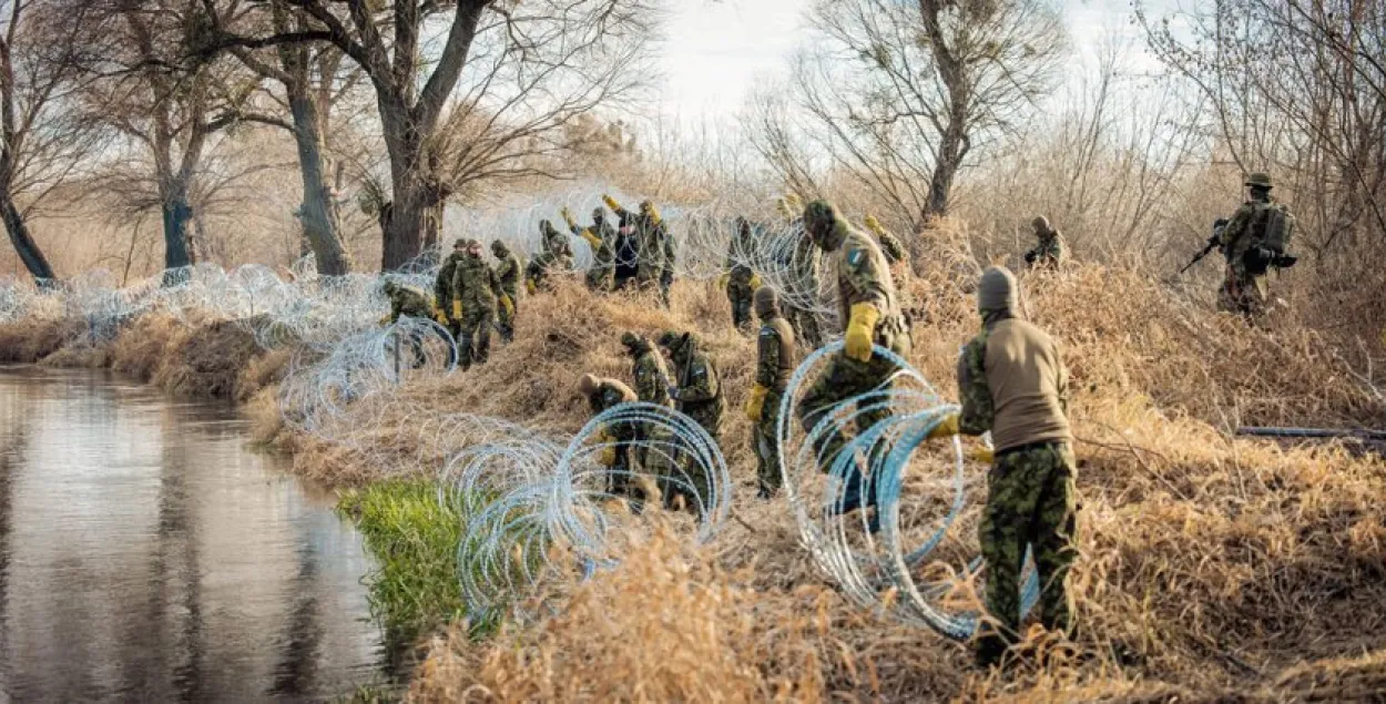 На польска-беларускай мяжы з'явіліся эстонскія вайскоўцы