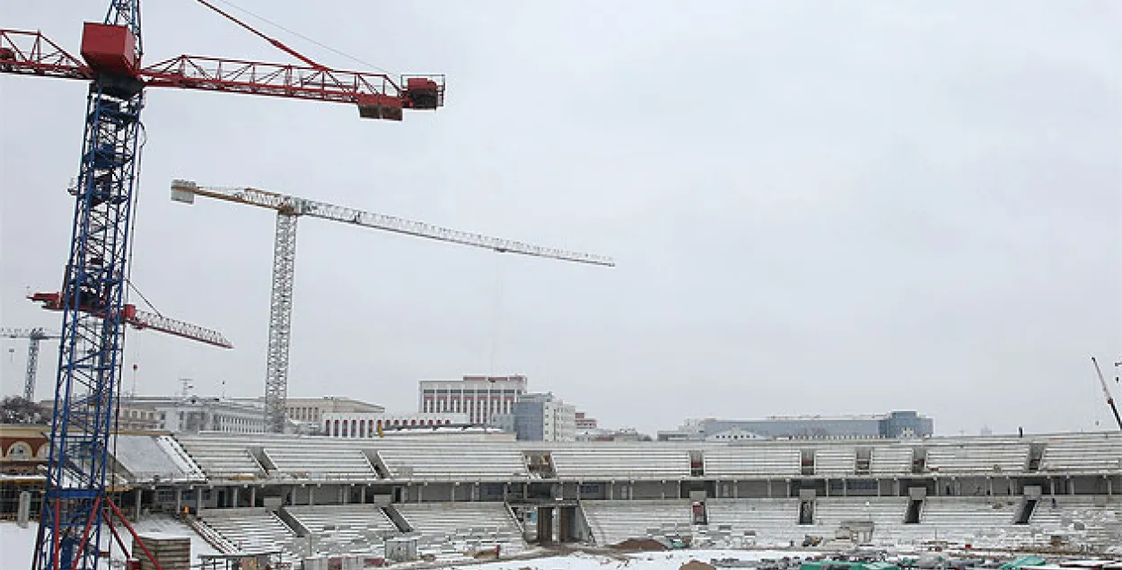 Як сёння выглядае мінскі стадыён "Дынама". Фота