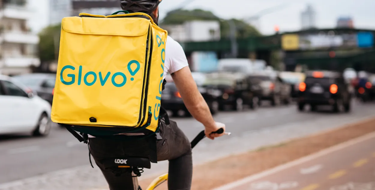 Cэрвіс дастаўкі прадуктаў і ежы Glovo сыходзіць з Беларусі