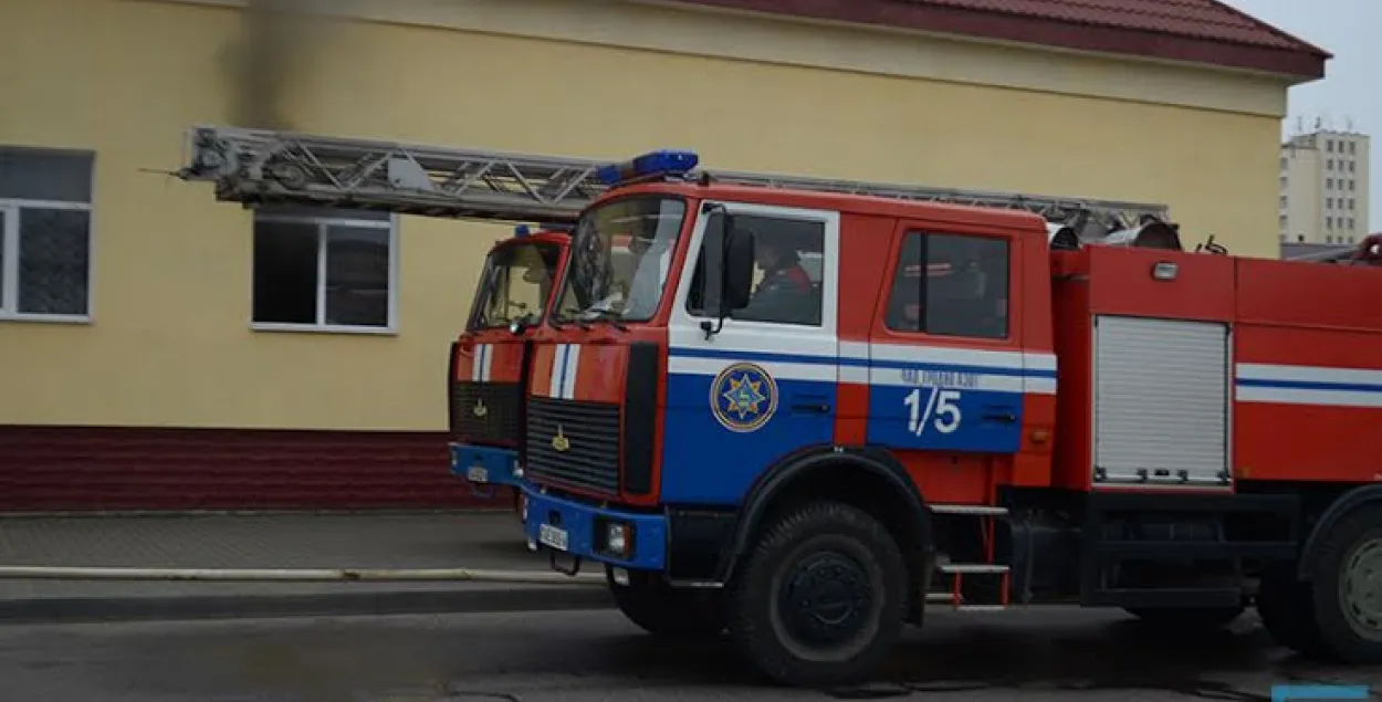 У Гродне на аўтавакзале загарэлася кавярня (фота, відэа)