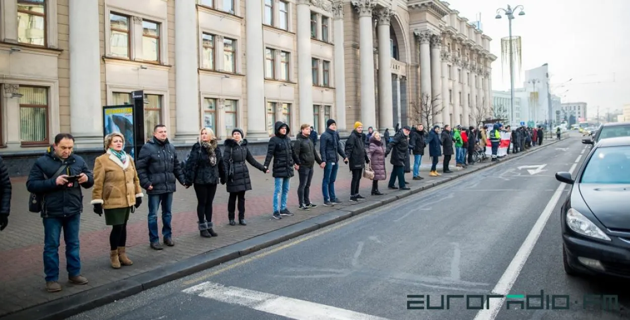 Протесты в Минске / Еврорадио