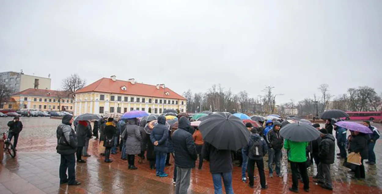 У Гродне за акцыі прадпрымальнікаў аштрафавалі двух чалавек