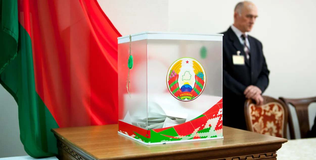 At a polling station in Minsk. Image: Euroradio