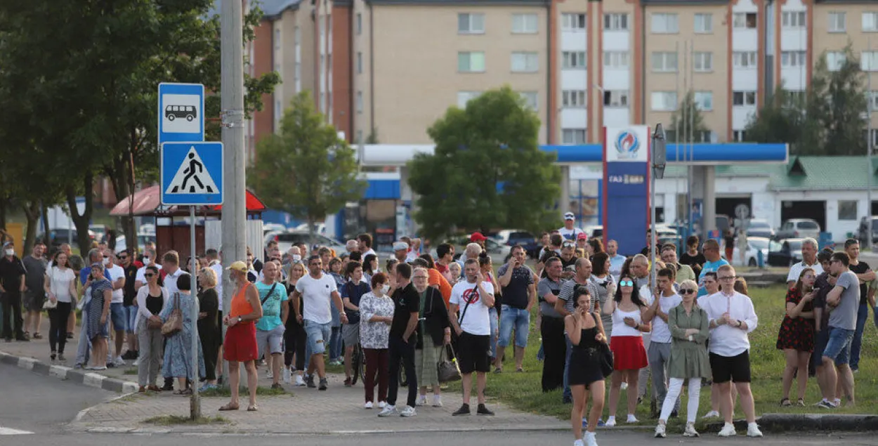 У Салігорску сустрэчу з Святланай Ціханоўскай таксама сарвалі