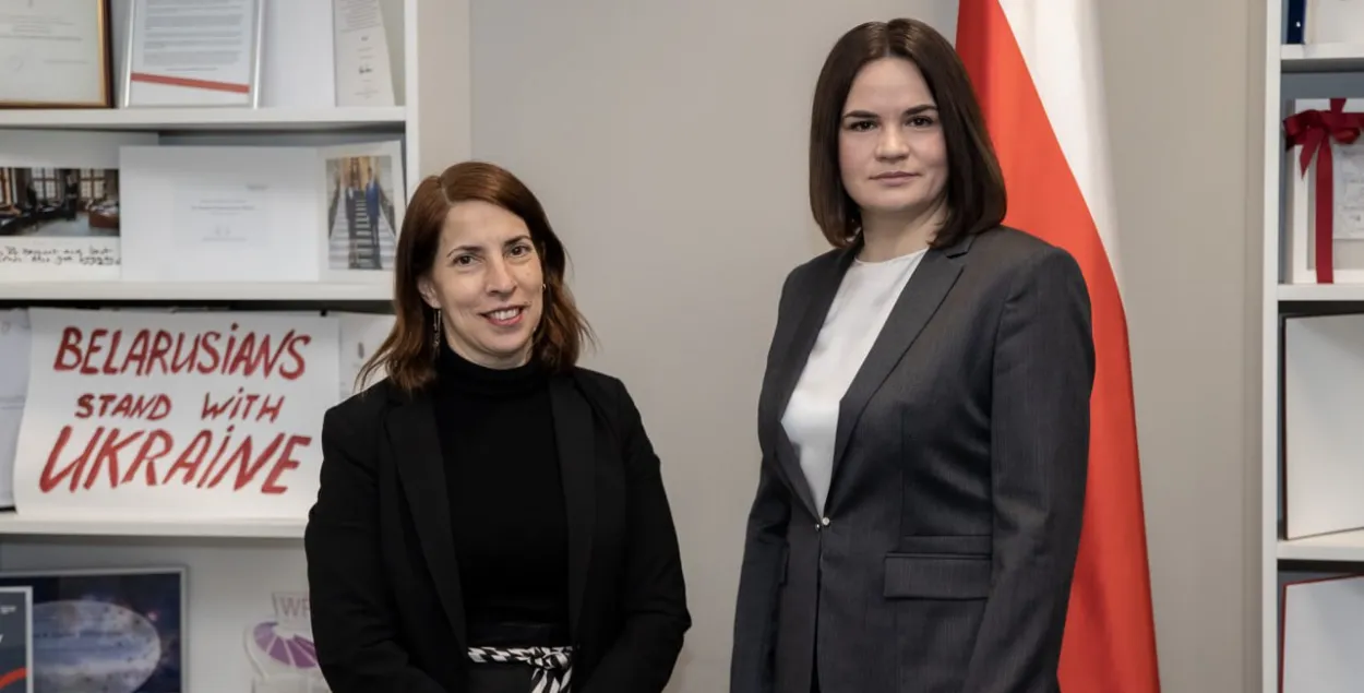 Святлана Ціханоўская сустрэлася з Хадас Вітэнберг-Сільверстайн / t.me/tsikhanouskaya
