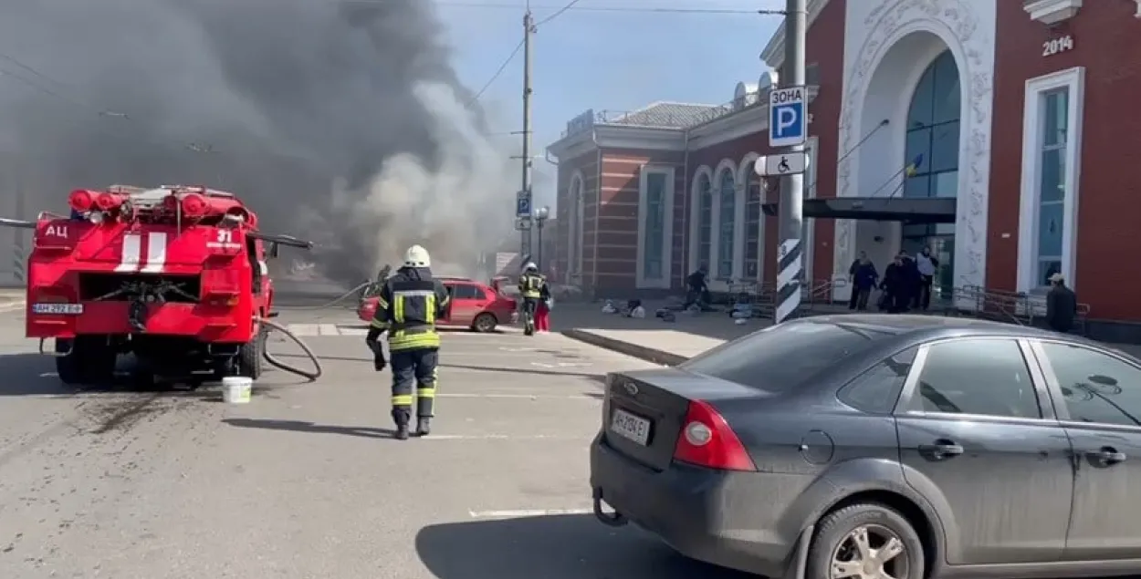 Железнодорожный вокзал Краматорска / t.me/pavlokyrylenko_donoda​