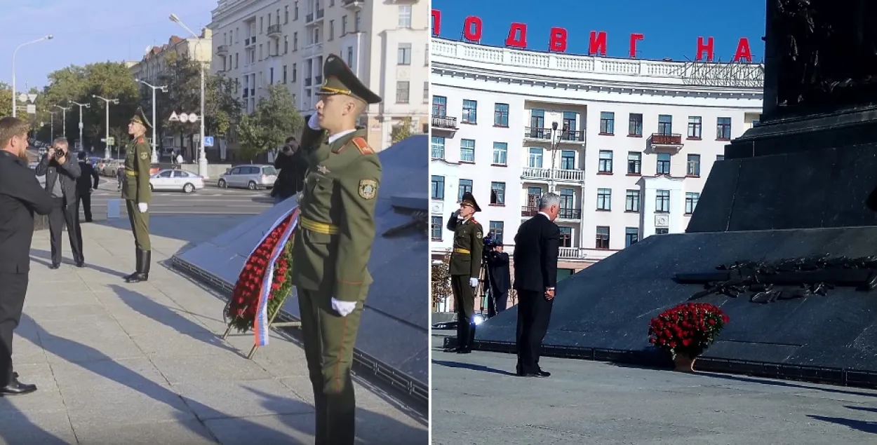 Трафик цветов на площади Победы: вчера и сегодня. Фото: Еврорадио.