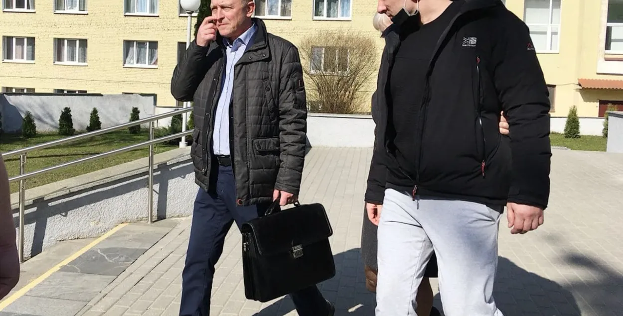 Аляксей Ліпень пасля абвяшчэння прысуду / belsat.eu​