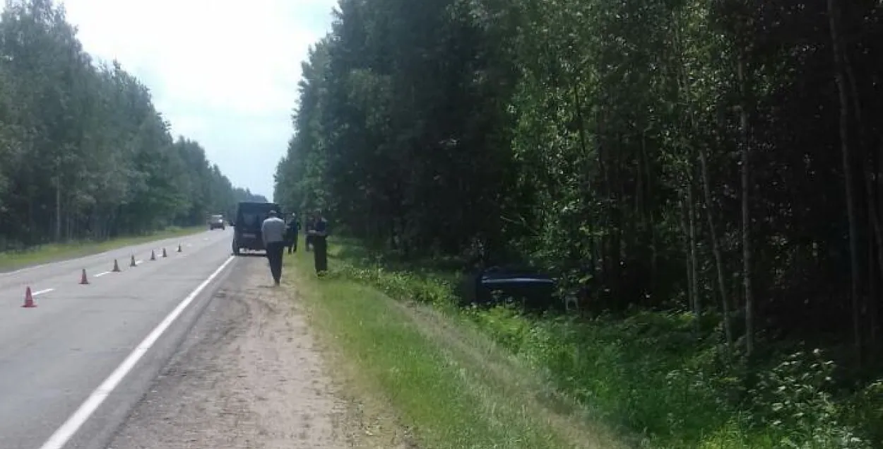 Пад Магілёвам перакулілася маршрутка, пацярпелі чатыры пасажыры