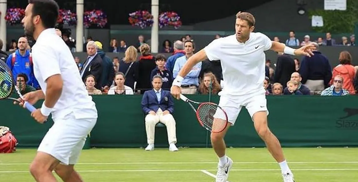 Мірны не змог выйсці ў 1/8 фіналу парнага разраду Australian Open