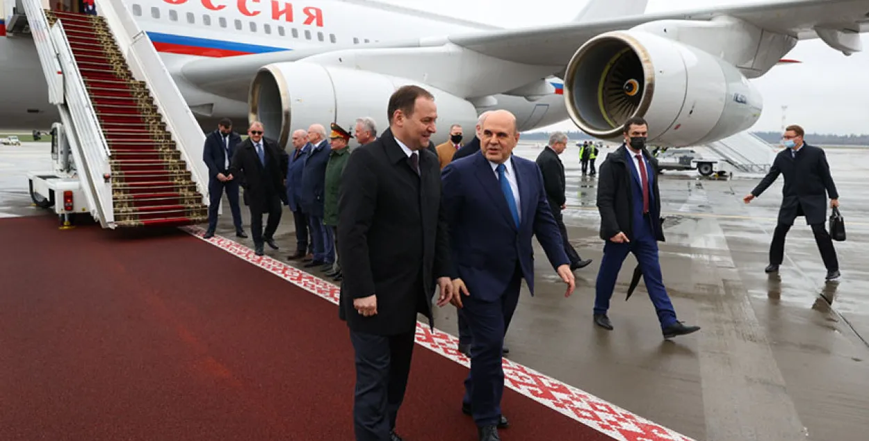 Апошні раз Міхаіл Мішусцін прылятаў у Мінск у красавіку​ / БЕЛТА