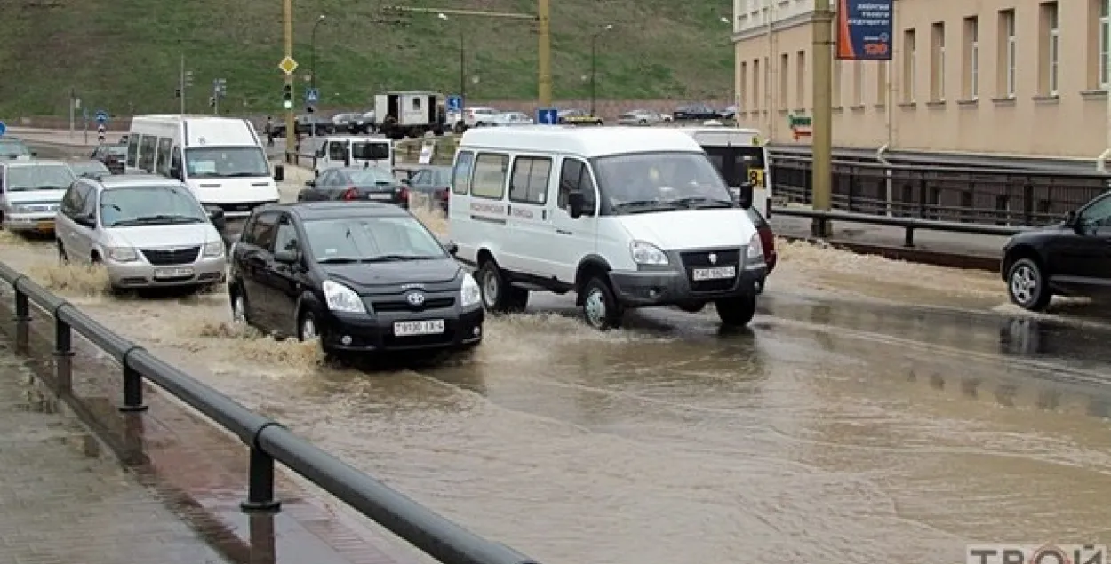 У Гродне вада затапіла Стары мост 