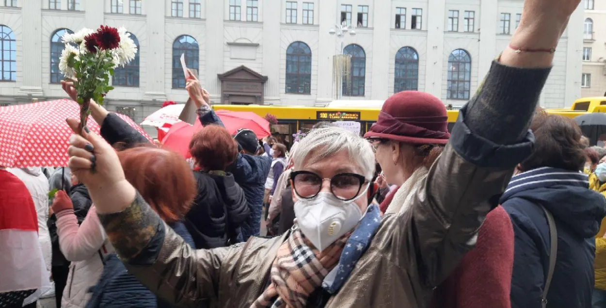 Марш пенсионеров в Минске 12 октября / Еврорадио​