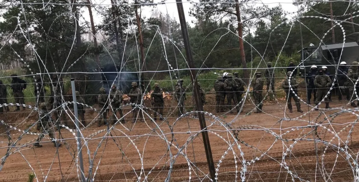 Сітуацыя на мяжы / фота з групы мігрантаў у сацыяльных сетках