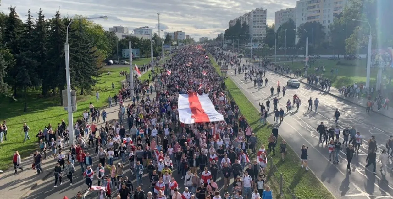 Мирные протесты в Минске / Еврорадио​