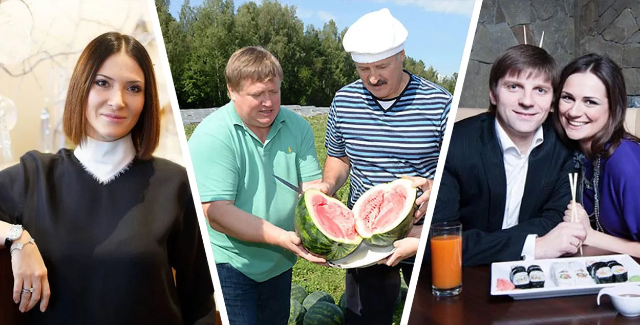 Singer Alesya, Syarhei Tsyatseryn, Alyaksandr Lukashenka, Ivan and Natallia Eismant​