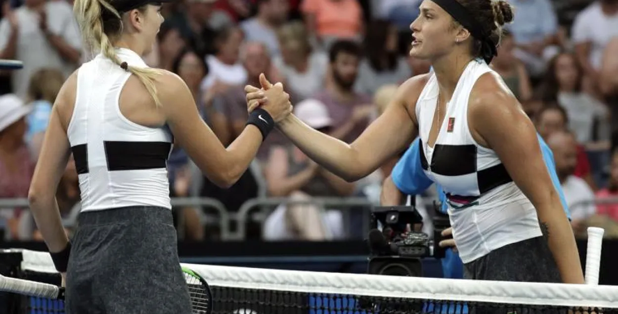 Сабаленка і Сасновіч пакідаюць адзіночны разрад Australian Open