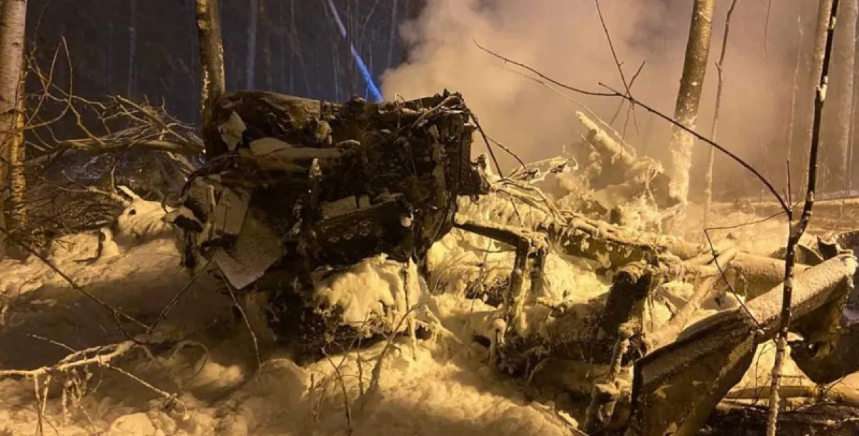 Ан-12 беларускай авіякампаніі &quot;Гродна&quot; разбіўся пад Іркуцкім 3 лістапада / фота прэс-службы Іркуцкай вобласці