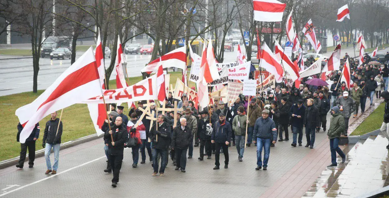 Колонна стартовала с Парка Челюскинцев / Роман Протасевич, Еврорадио
