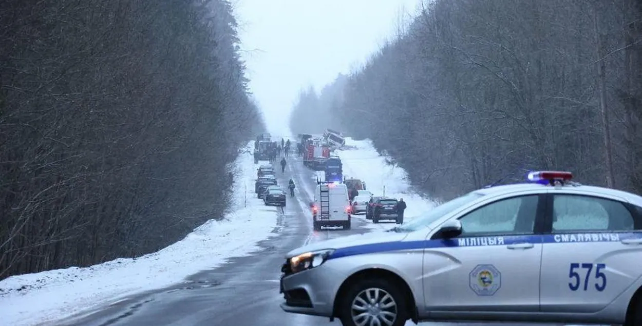 Смяротная аварыя пад Смалявічамі / БЕЛТА
