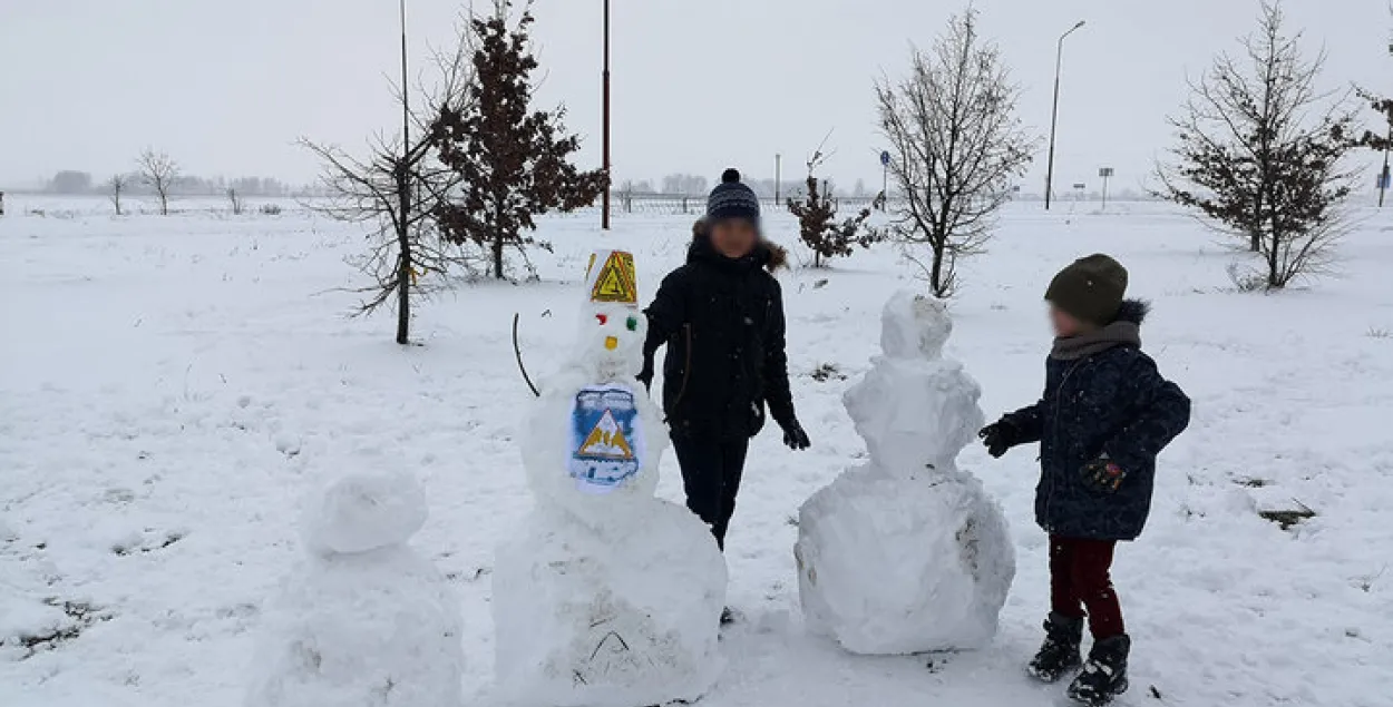 У Брэсце на жанчыну склалі пратакол за снегавіка