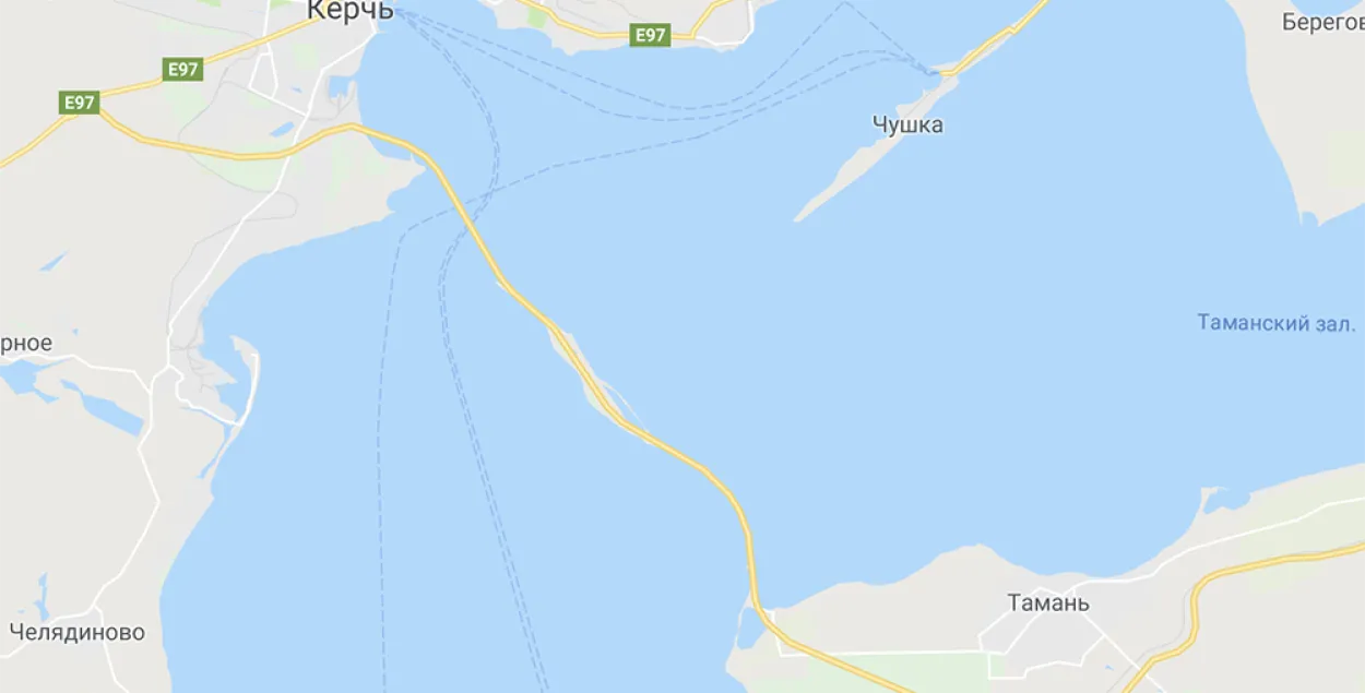 Дорога в Крым уже есть на картах