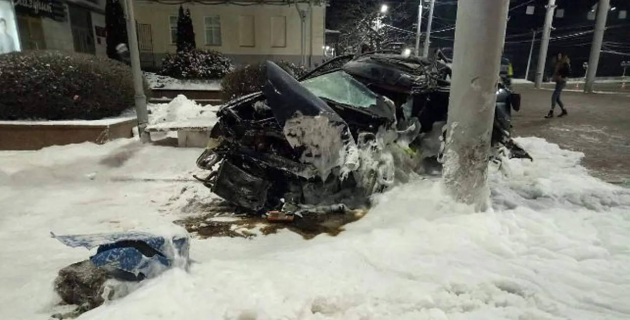 Кіроўца, які разбіўся ў Віцебску, ехаў на крадзеным аўто