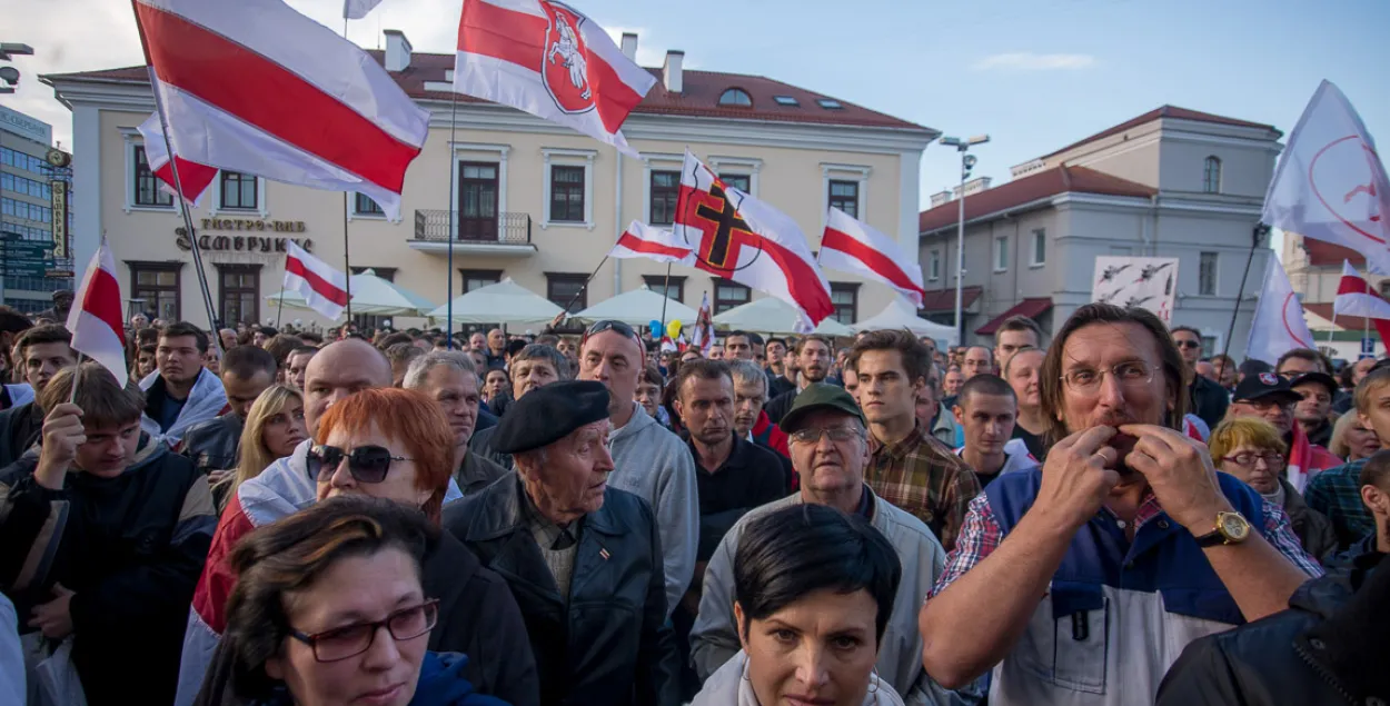 Акцыя супраць расійскай ваеннай базы ў Мінску ― фотарэпартаж