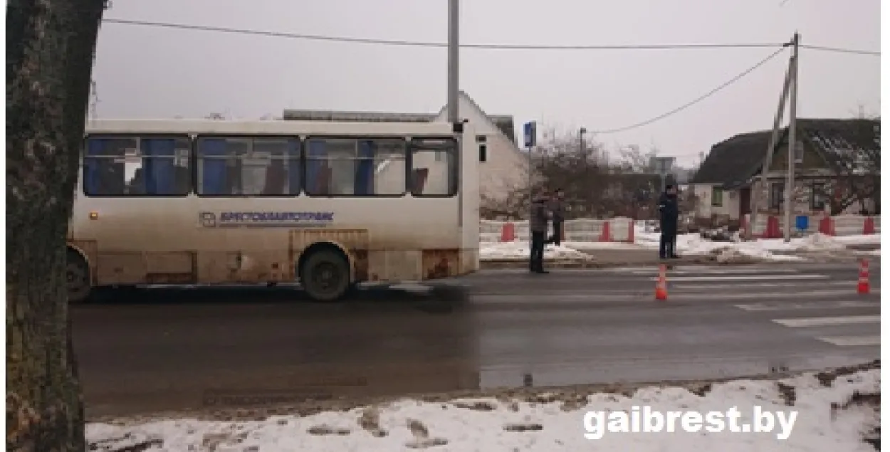 У Жабінцы аўтобус збіў дзяўчынку на пешаходным пераходзе