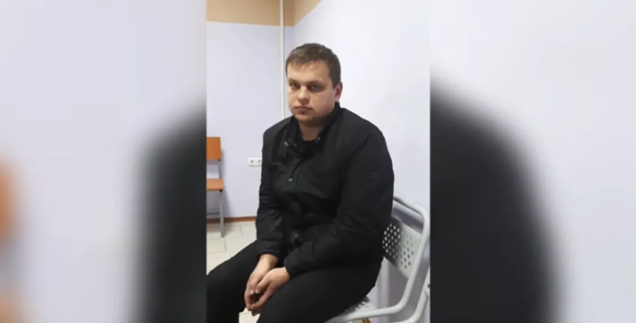 Задержанный за нападение на милиционера / Скриншот с видео МВД​