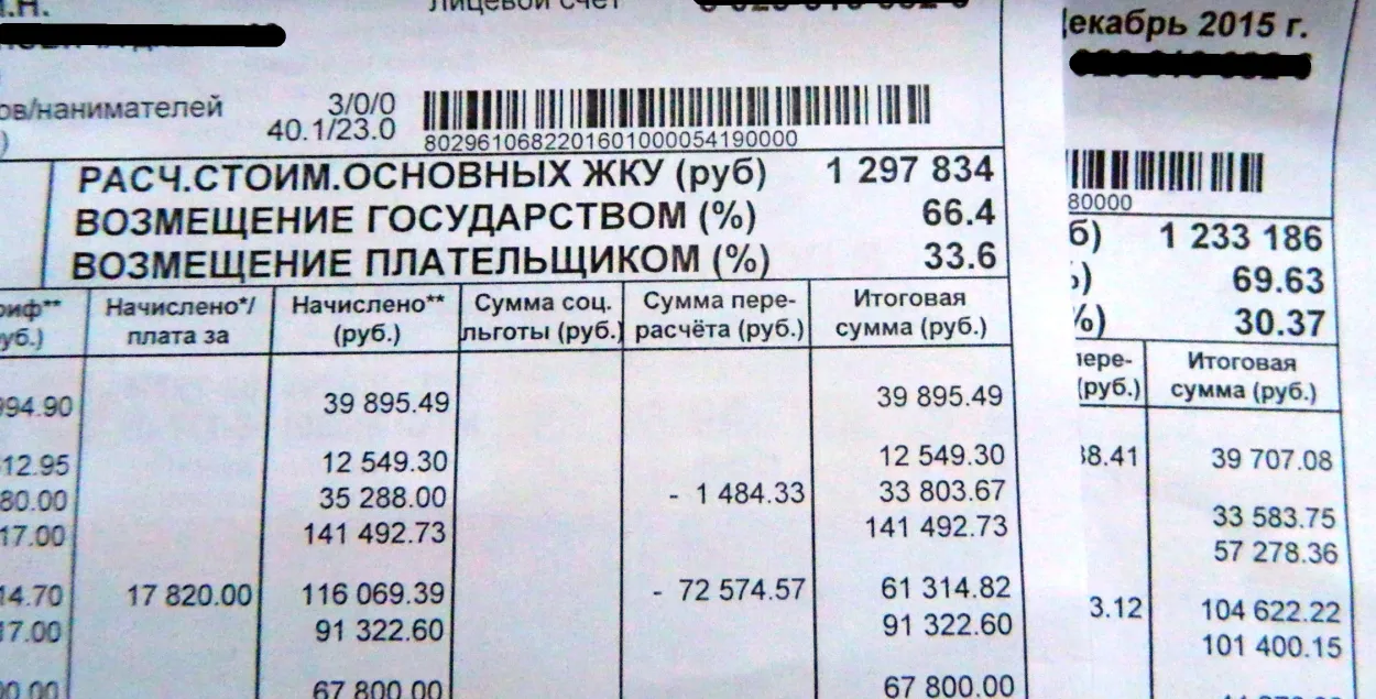 Ці павялічыўся адсотак пакрыцця выдаткаў на камунальныя паслугі насельніцтвам?