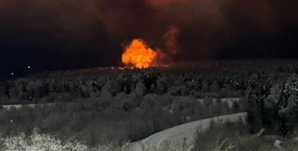 Аварыя на ЛЭП пад Віцебскам