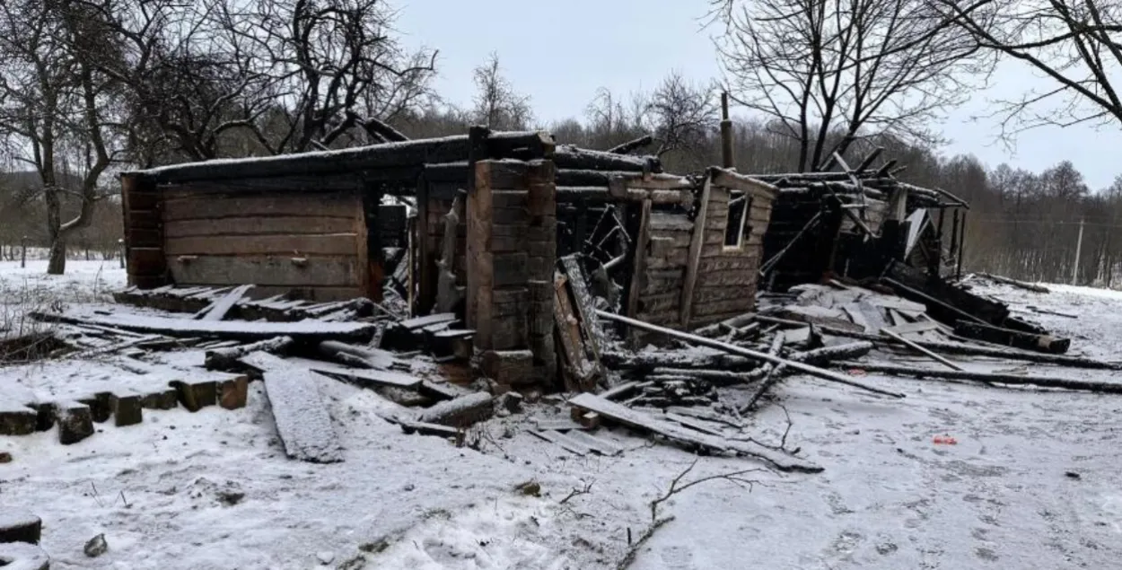 Пажар у майстэрні гусляў