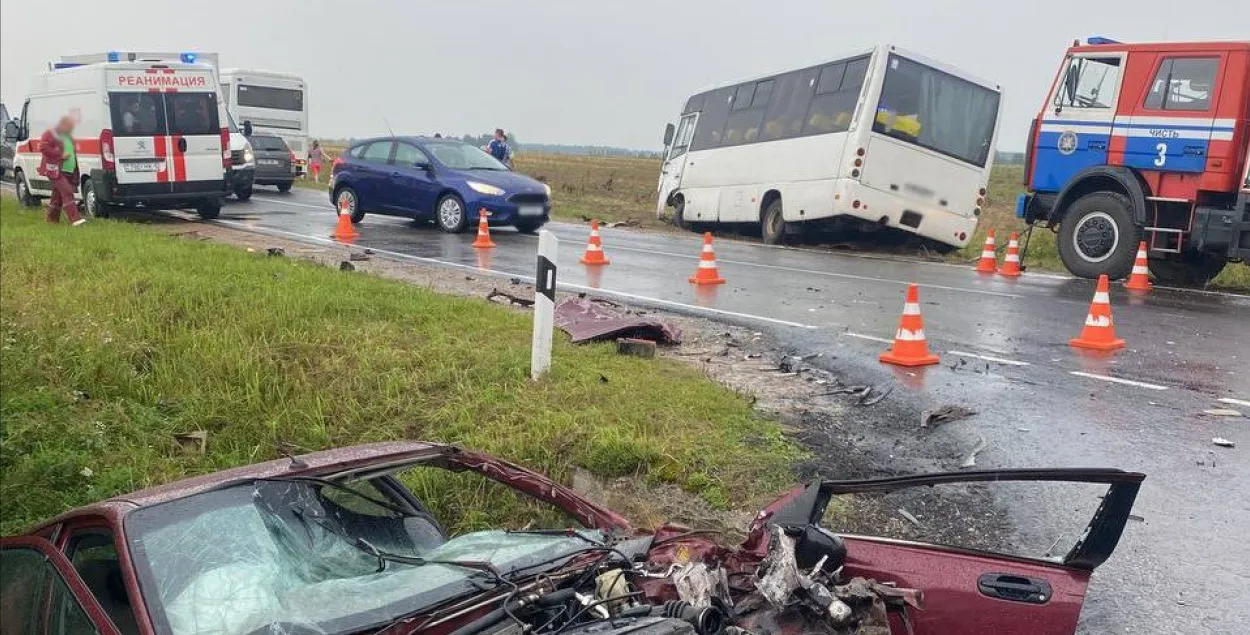 ДТП с автобусом под Вилейкой
