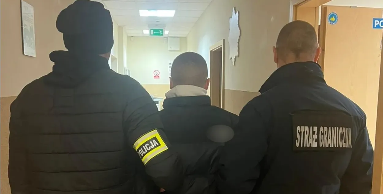 Затрыманы мігрант, ілюстрацыйнае фота
