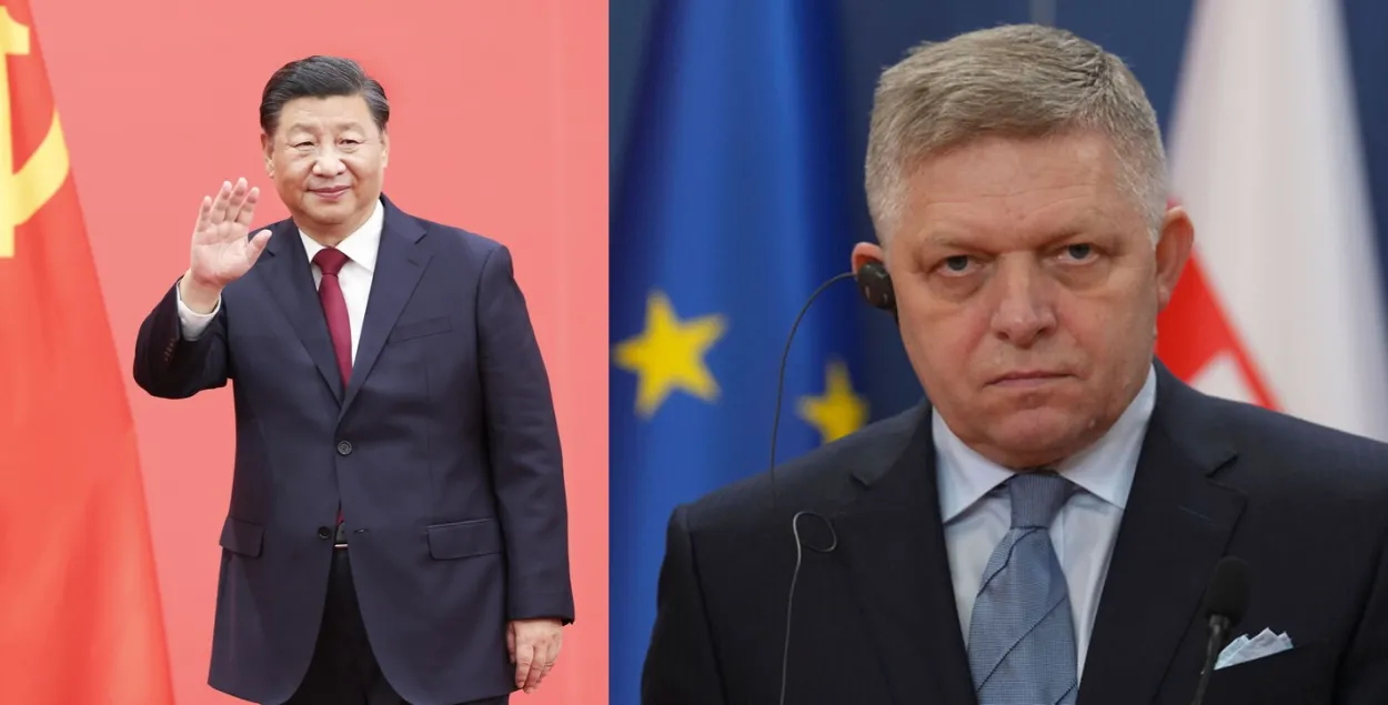Си Цзиньпин и Роберт Фицо
