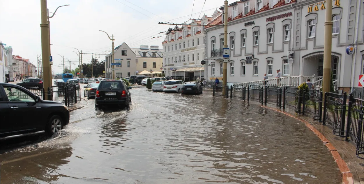 После ливня в Гродно

