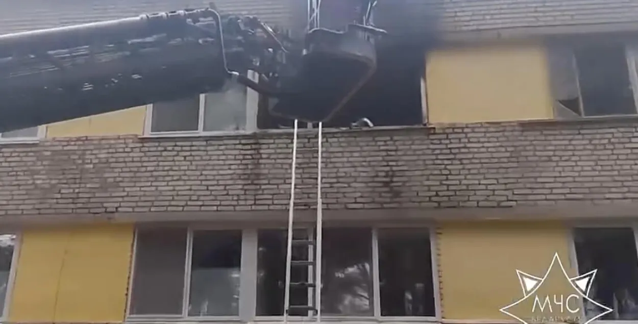 Пажар дзіцячага летніка пад Маладзечнам
