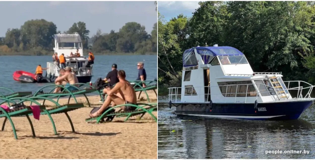 Яхта на Минском море
