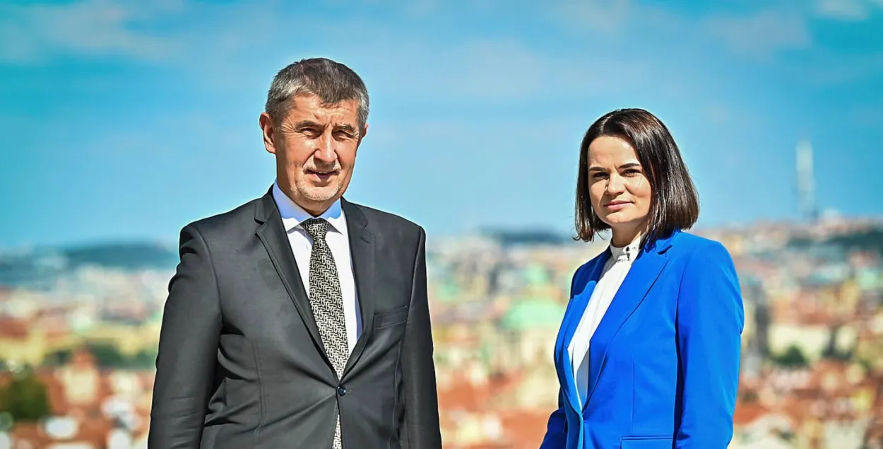 Андрэй Бабіш і Святлана Ціханоўская
