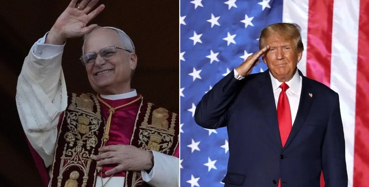 Лев XIV и Дональд Трамп
