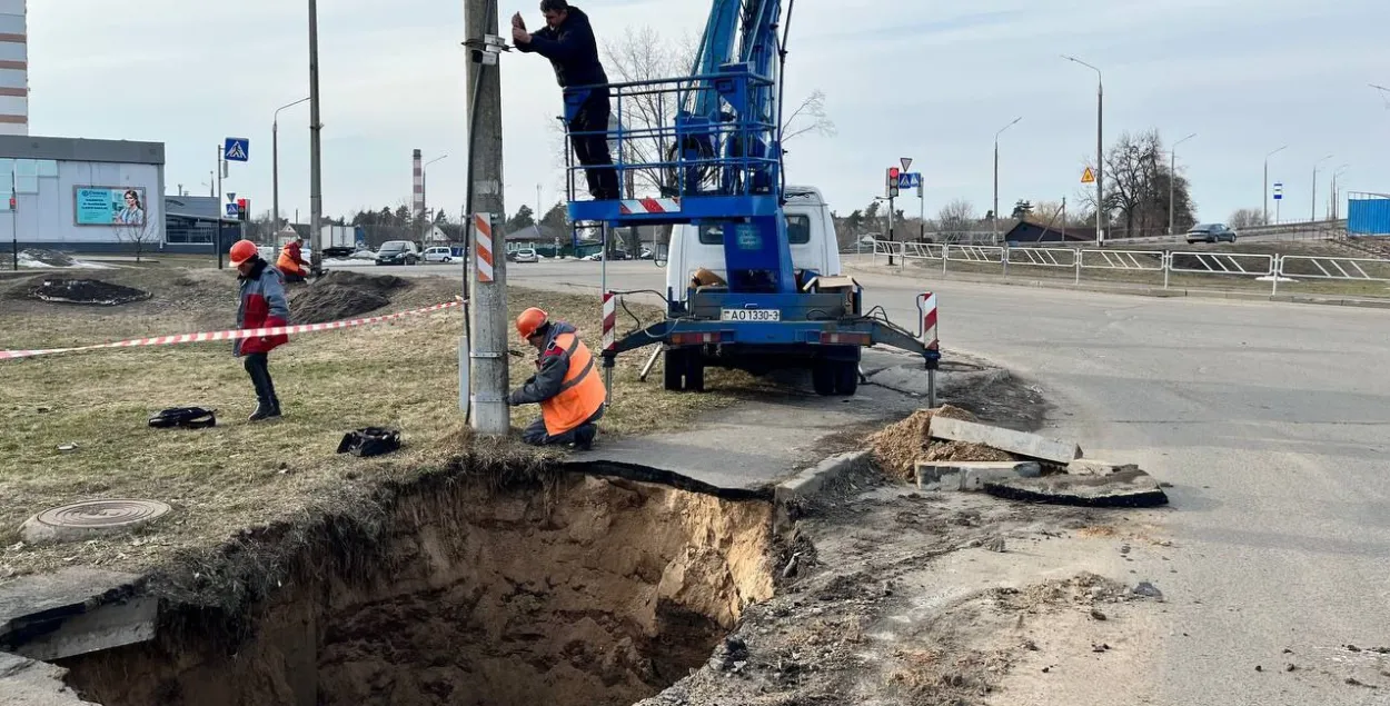 Коммунальная авария в Речице
