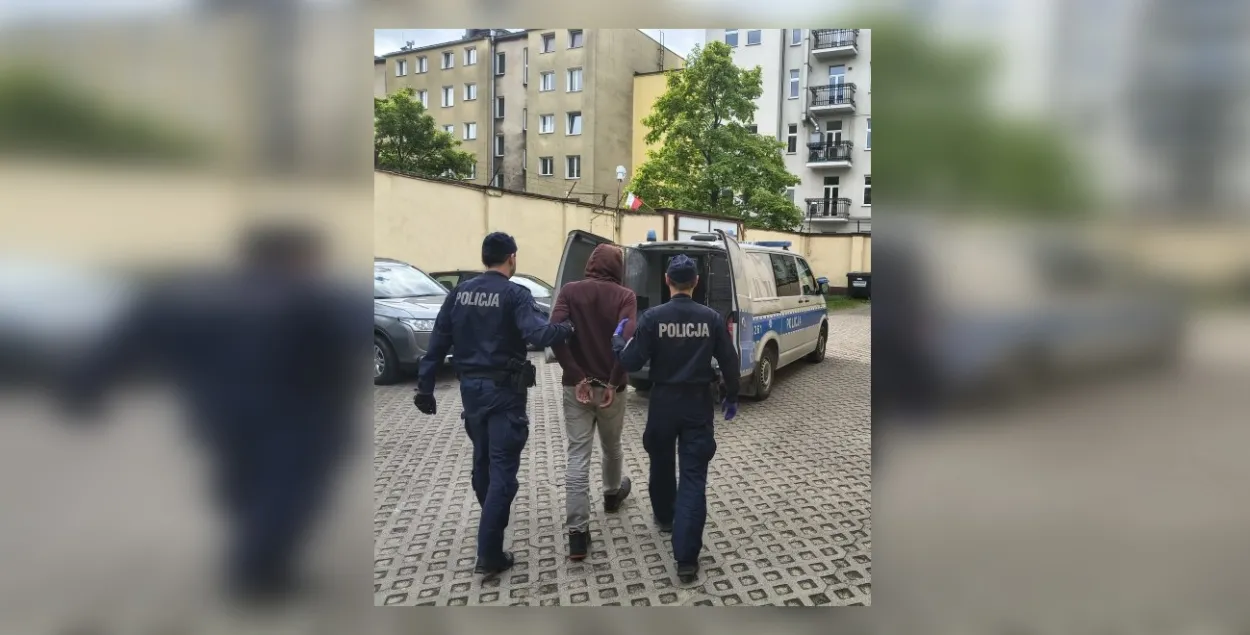 Задержанный в Гдыне белорус

