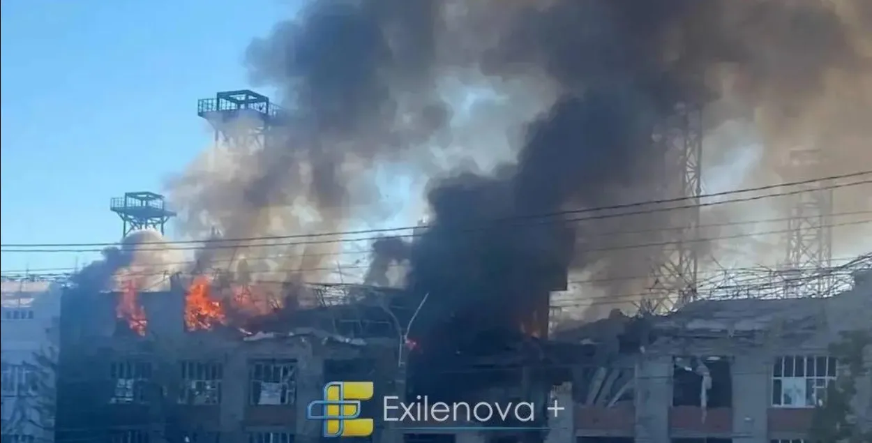 Пожар на заводе в Чебоксарах
